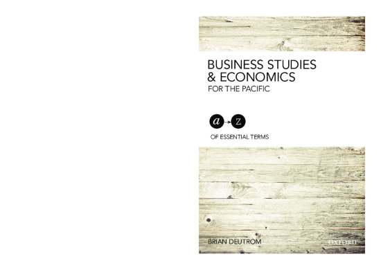 Picture of Business Studies &amp; Economics for the Pacific A