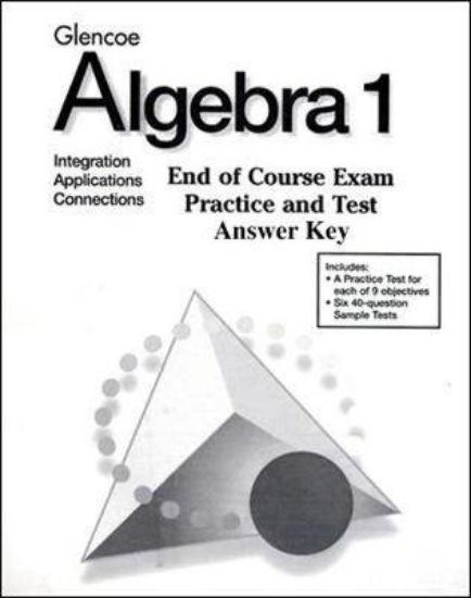 Picture of Algebra 1 End-of-Course Exam Practice Answer Key