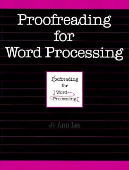 Picture of Lee Proofreading Word Processing