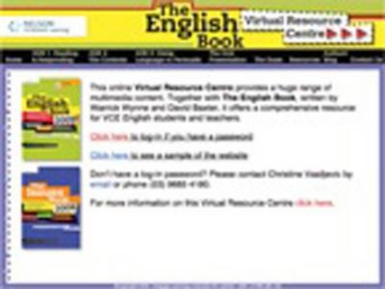 Picture of The English Book 2009 VirtualResource Centre