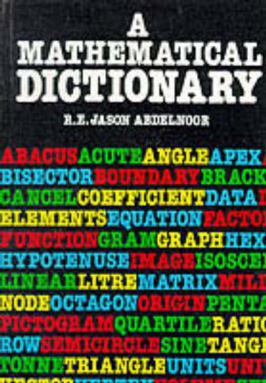 Picture of A Mathematical Dictionary