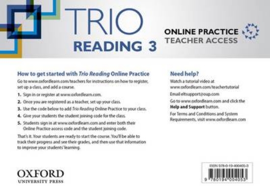 Picture of Trio Reading: Level 3: Online Practice Teacher Acc