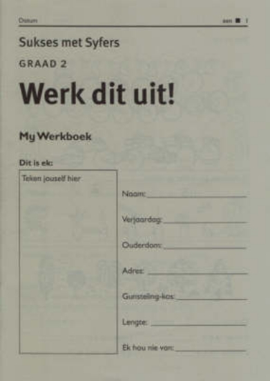 Picture of Werk dit uit! Sukses met syfers : Gr 2: Werkboek