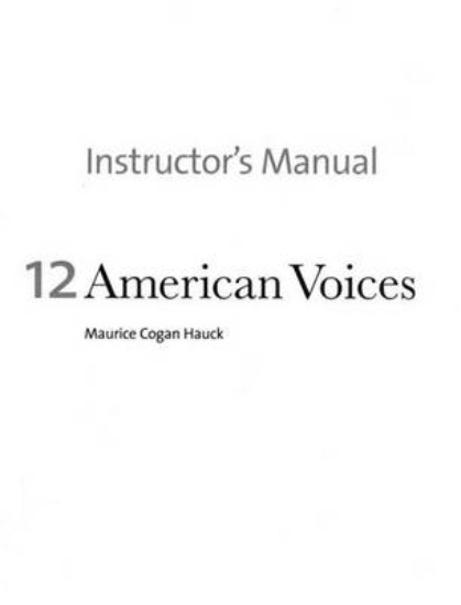 Picture of Twelve American Voices: Manual