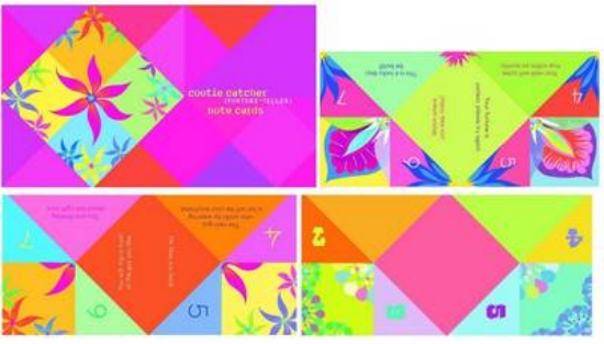 Picture of Cootie-catcher Note Cards