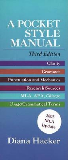Picture of A Pocket Style Manual Third Edition with 2003 MLA