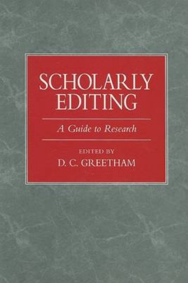 Picture of Scholarly Editing