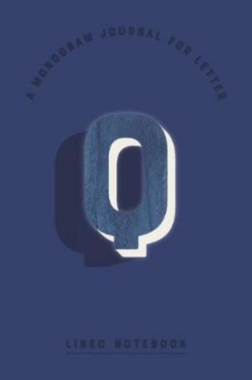 Picture of A Monogram Journal for Letter Q Lined Notebook