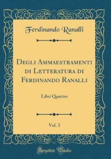Picture of Degli Ammaestramenti Di Letteratura Di Ferdinando