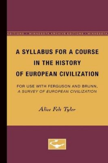Picture of A Syllabus for a Course in the History of European
