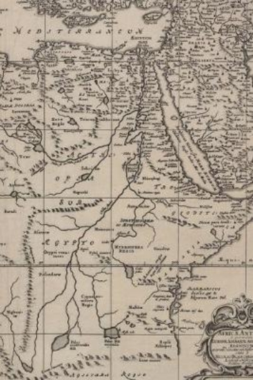 Picture of 17th Century Map of Africa - A Poetose Notebook /