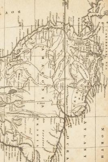 Picture of 1796 Map of South America - A Poetose Notebook / J