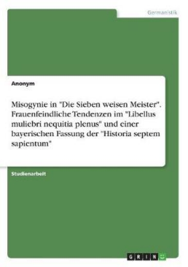 Picture of Misogynie in Die Sieben weisen Meister. Frauenfein